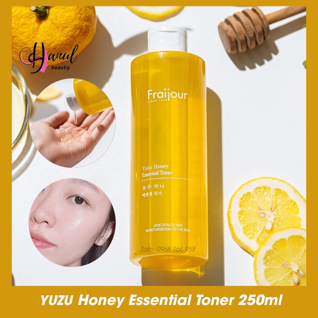 Toner FRAIJOUR dưỡng sáng da Yuzu Honey Essential Toner 250ml