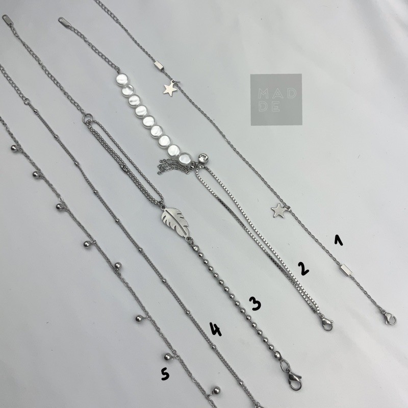 Lắc chân inox - Titan / Anklet