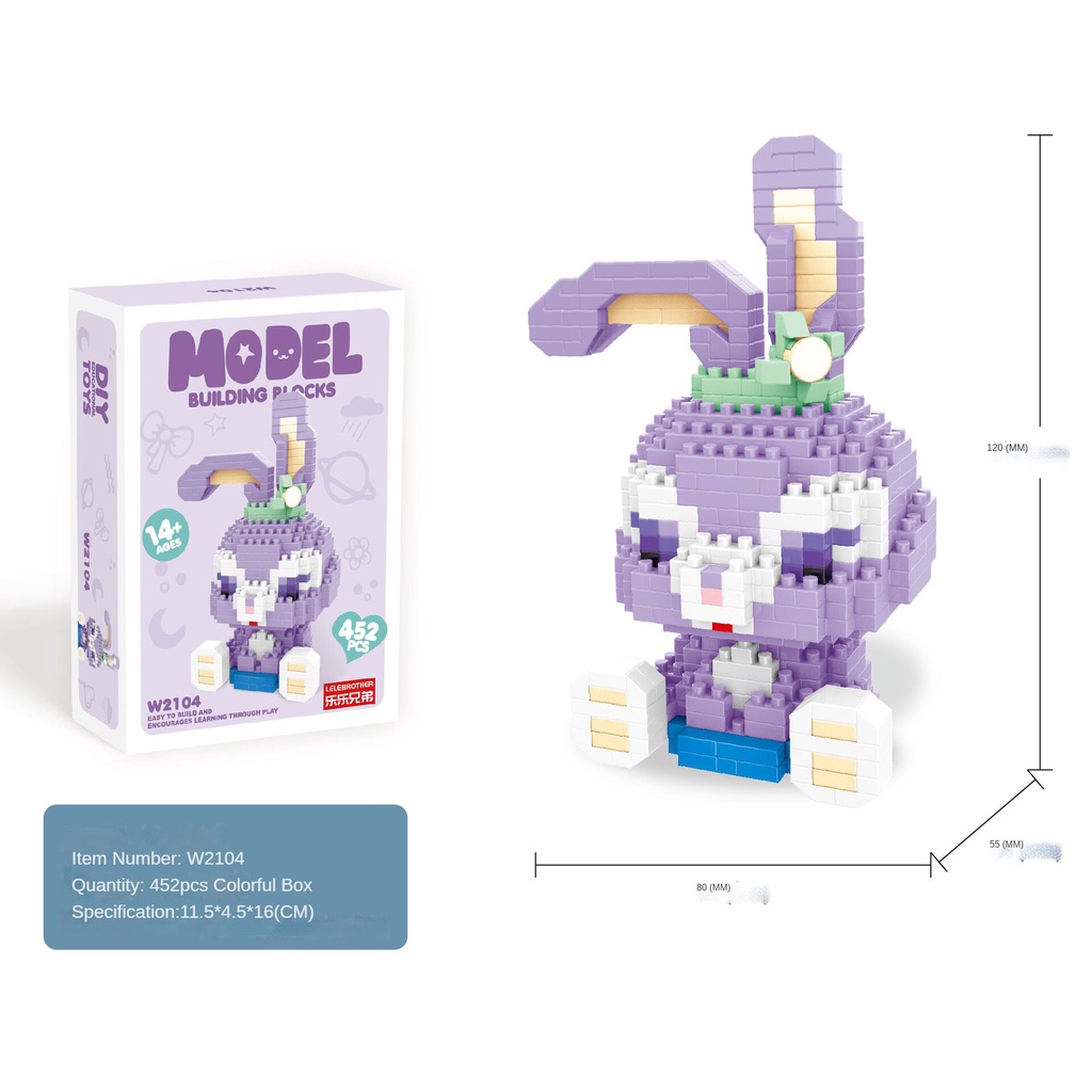 Đồ chơi lắp ráp mô hình dễ thương cho bé