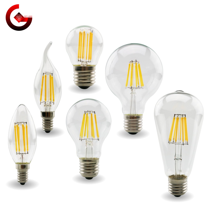 Bóng Đèn LED Dây Tóc Cổ Điển 4W 6W E27 E14 220V C35 G45 A60 ST64 G80 G95