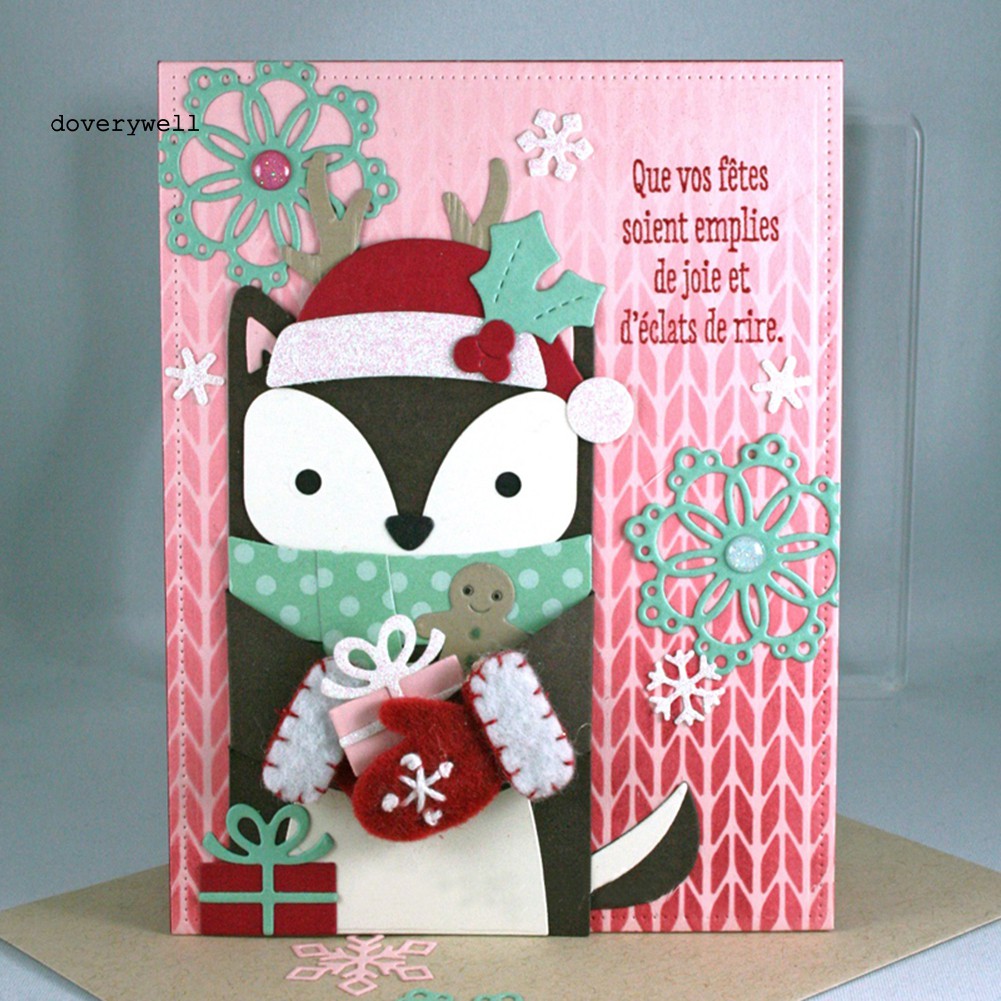 Khuôn Cắt Giấy Làm Từ Kim Loại Hình Nón Giáng Sinh Trang Trí Scrapbook