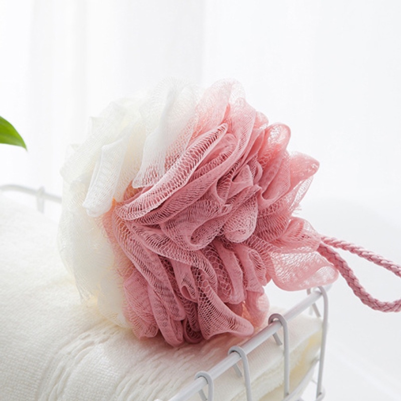 Bông Tắm Bằng Lưới Xốp Mềm Hai Màu Tiện Dụng Cho Người Lớn