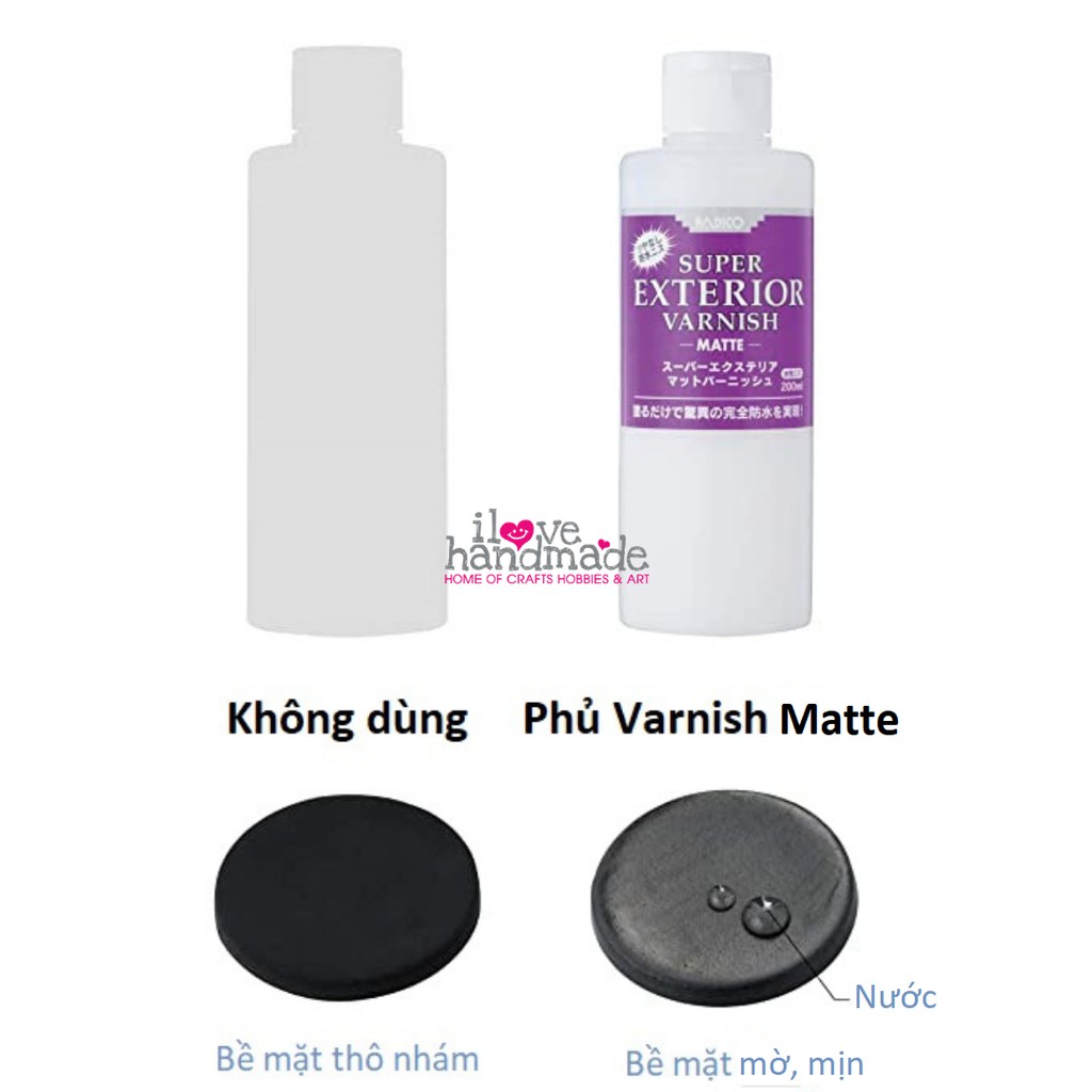 LỚP PHỦ BẢO VỆ ĐẤT SÉT TỰ KHÔ  - VARNISH MATTE 200ML