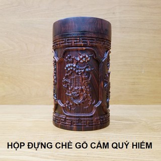 Hộp đựng chè gỗ cẩm