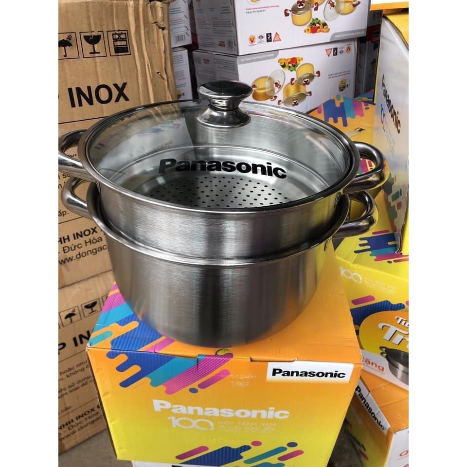 Nồi hấp 2 tầng hàng tặng panasonic (shop chuongvang)