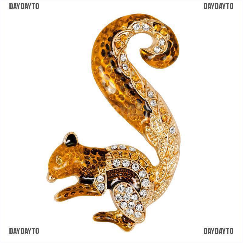 Ghim Cài Áo Hình Chú Sóc Hoạt Hình Dễ Thương