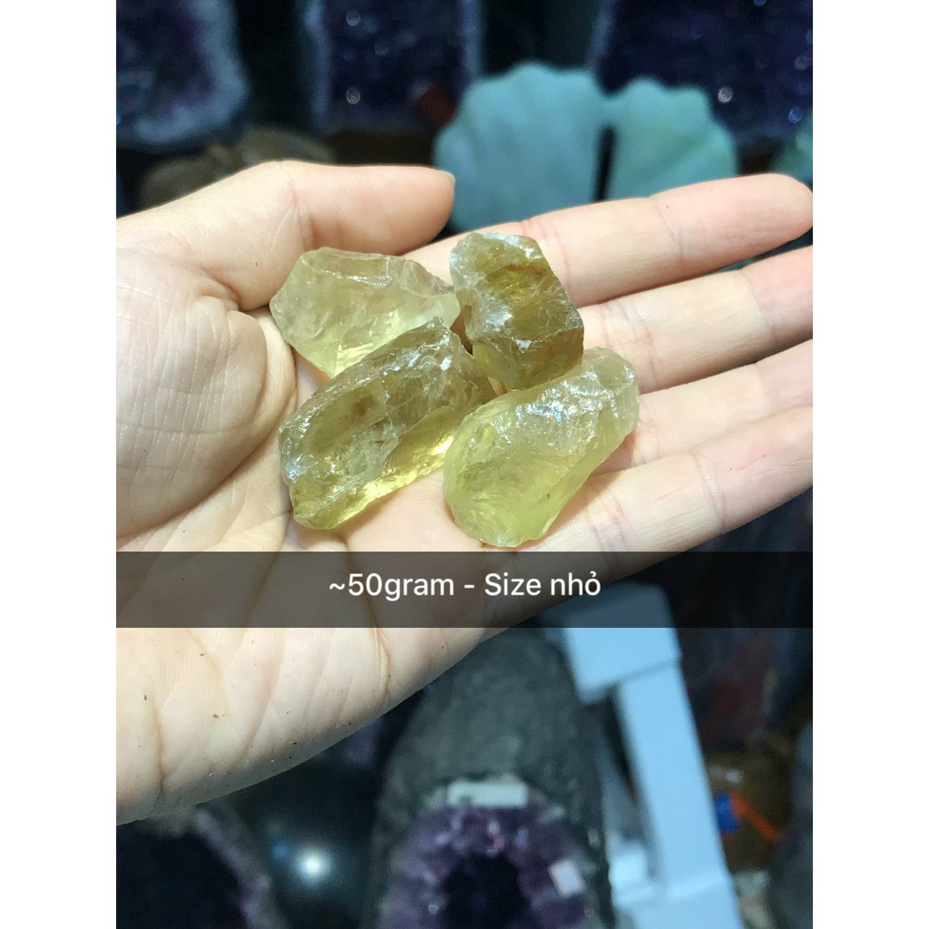 Đá thô thach anh vàng - Đá thanh tẩy - Đá tarot (50gram) | BigBuy360 - bigbuy360.vn