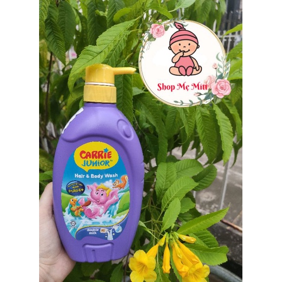 Sữa Tắm Gội cho bé Carrie Junior Tinh chất Sữa 700g