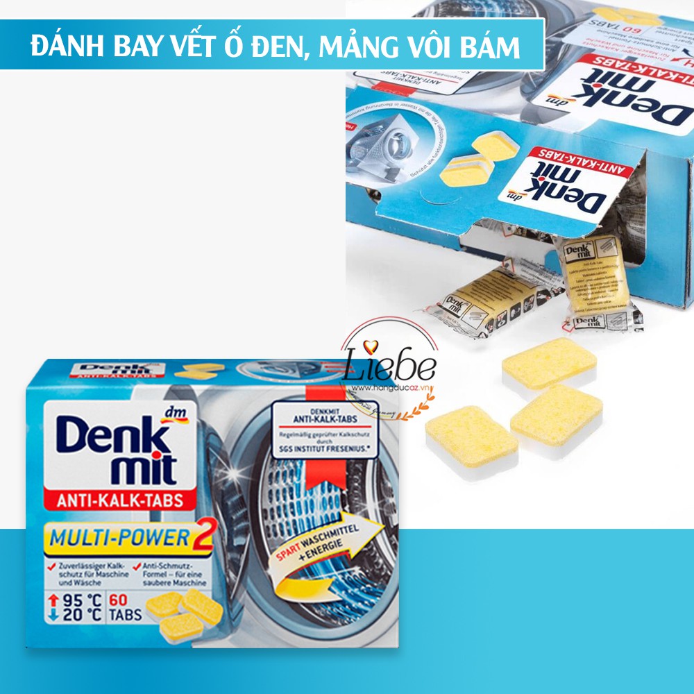 Viên tẩy lồng máy giặt Denkmit - Hàng Đức chính hãng