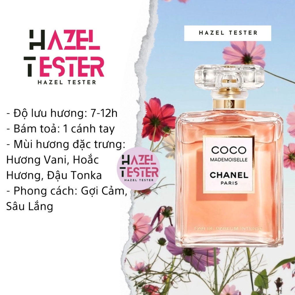 ✨ Nước Hoa 𝐂.𝐡.𝐚.𝐧.𝐞.𝐥 𝐂𝐨𝐜𝐨 𝐌𝐚𝐝𝐞𝐦𝐨𝐢𝐬𝐞𝐥𝐥𝐞 EDP Intense [ʜᴀᴢᴇʟ ᴛᴇsᴛᴇʀ]
