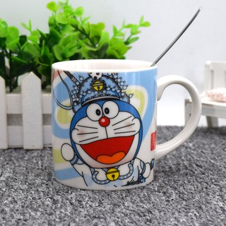 Cốc sứ cao cấp in hình mèo máy Doraemon - Cốc hoạt hình dễ thương mẫu H