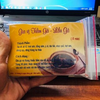 Gói gia vị tiềm gà - lẩu gà 10 vị