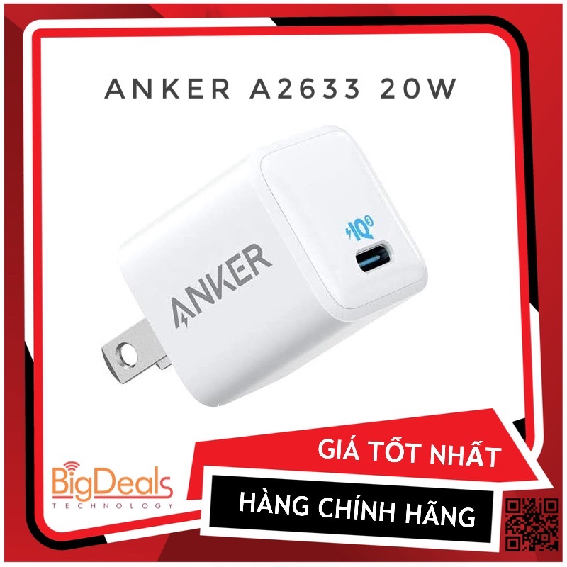 Củ Sạc nhanh Anker Powerport III Nano 20W A2633-A2634 New