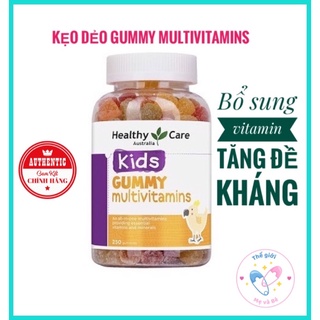 (Mẫu mới) - Kẹo dẻo Gummy Multivitamin Healthy Care bổ sung vitamin cho trẻ từ 2 tuổi Lọ 250 viên - Úc