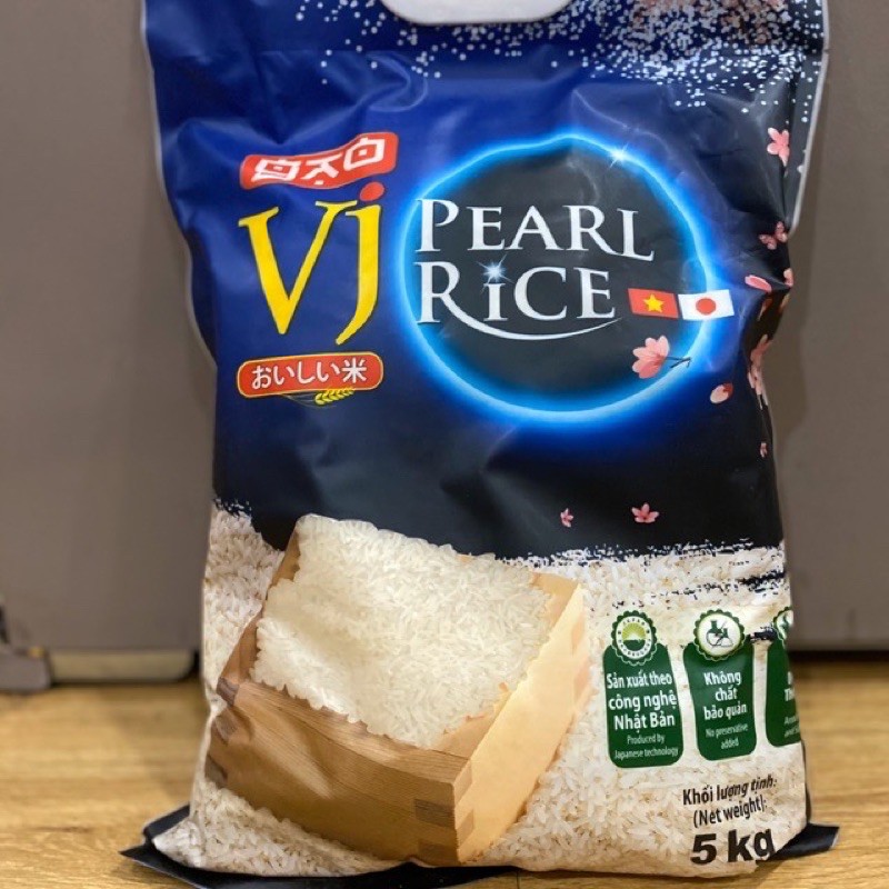 (5kg) Gạo VJ Pearl Rice- Vinaseed