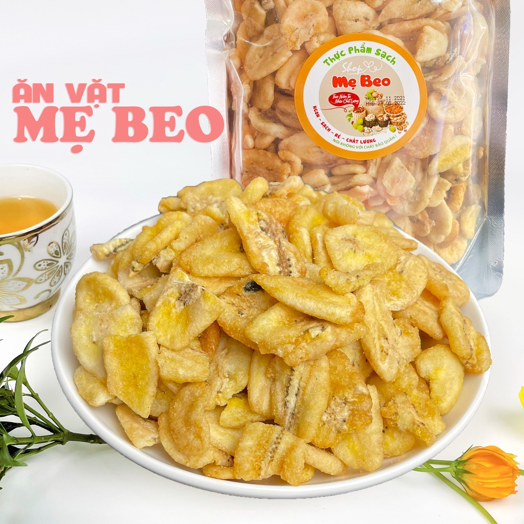 1Kg Chuối sấy giòn Đà Lạt loại Vở Vụn giòn ngon