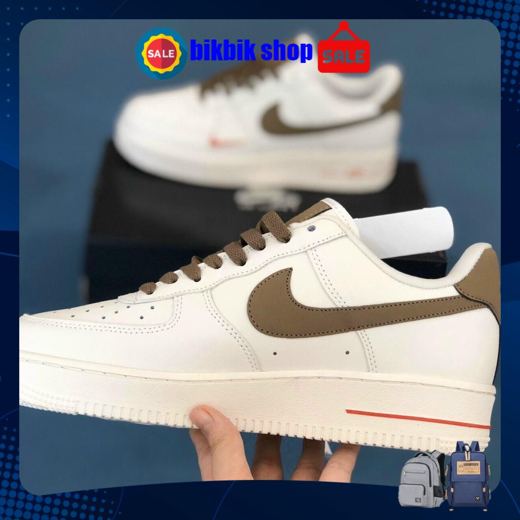 Giày Nike_Air Force 1 Nam Nữ, Giày AF1 Vệt Nâu Hàng Đẹp Full Box Đủ Size 36-43