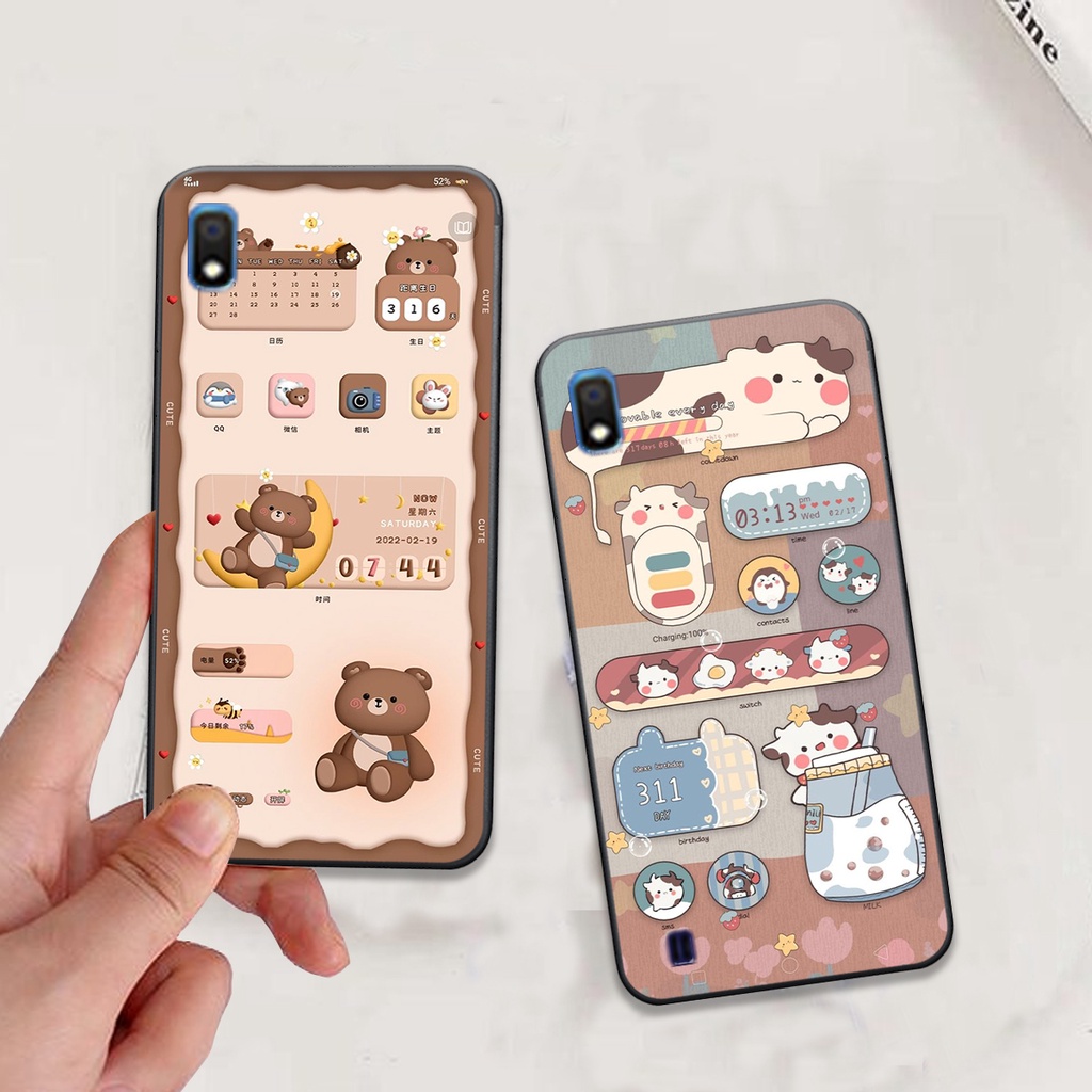 Ốp Samsung A10 / M10 / A10S bộ hình gấu , thỏ hồng cute dễ thương giá rẻ siêu bền