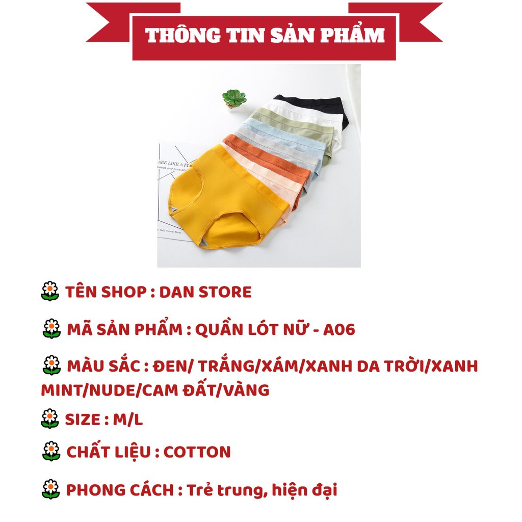 Quần Lót Nữ Cotton poly kháng khuẩn thoáng mát tôn dáng mẫu A06 | BigBuy360 - bigbuy360.vn