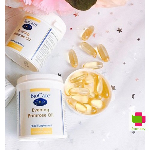 Tinh dầu Hoa anh thảo BioCare Evening Primrose Oil, Anh (30 viên) làm đẹp da tóc, cân bằng nội tiết cho phụ nữ, mẹ bầu | BigBuy360 - bigbuy360.vn
