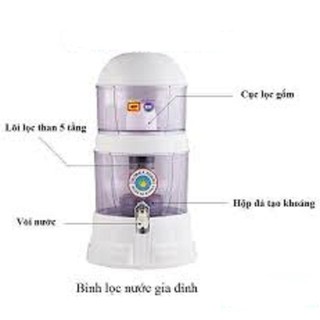 Bình lọc nước 15L (Trắng)