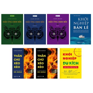 Sách - Combo 7 quyển Hiệu ứng chim mồi + Khởi nghiệp bán lẻ + Khởi nghiệp du kích + Thần chú bán hàng Xèo Xèo