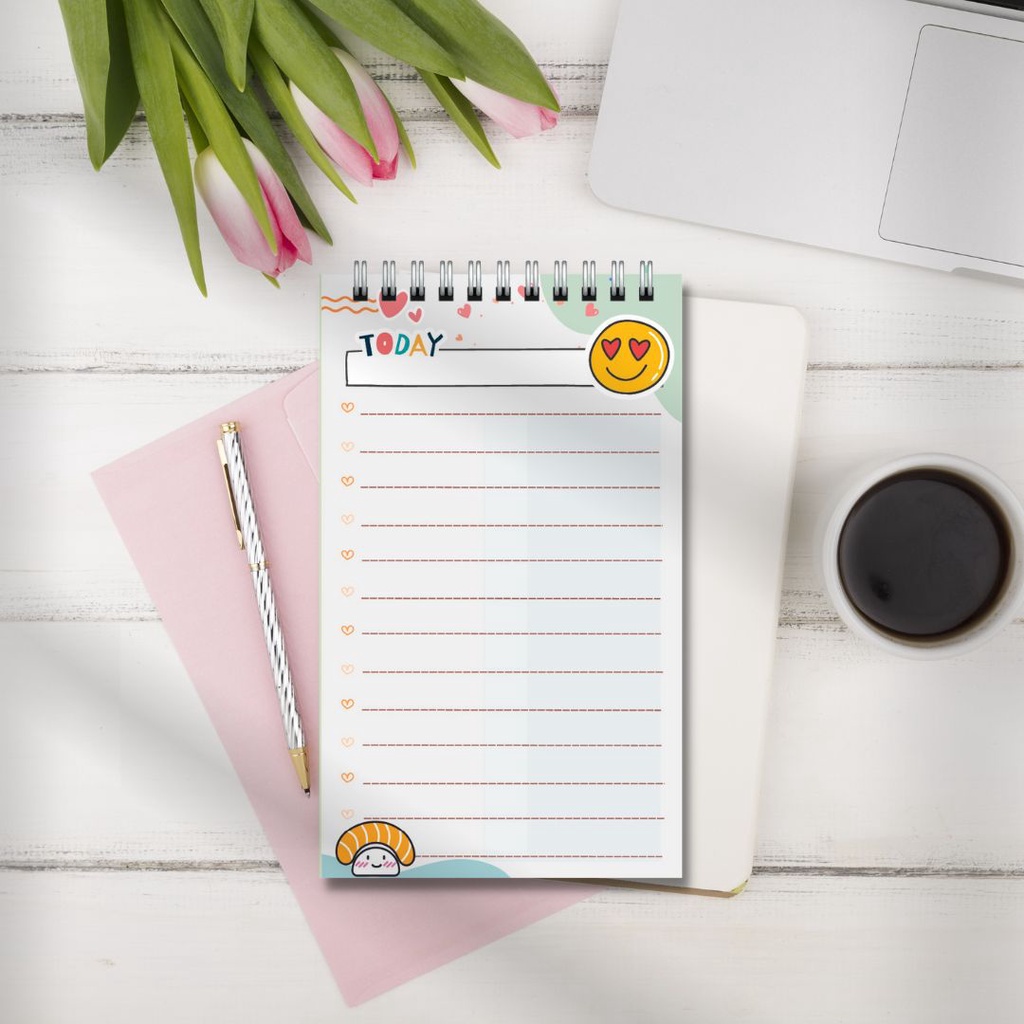 Sổ tay ghi chép từ vựng, lập kế hoạch lịch trình tiện lợi, có thể xé rời size 14.5x10cm