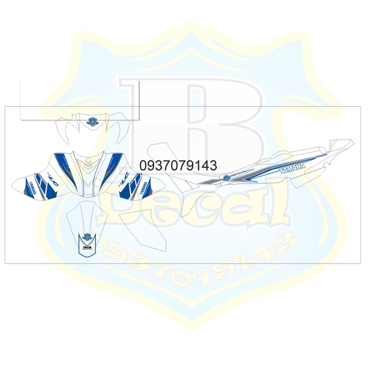 ( Quí khách vui lòng mang ra tiệm cho thợ dán ) Tem jupiter LC trắng