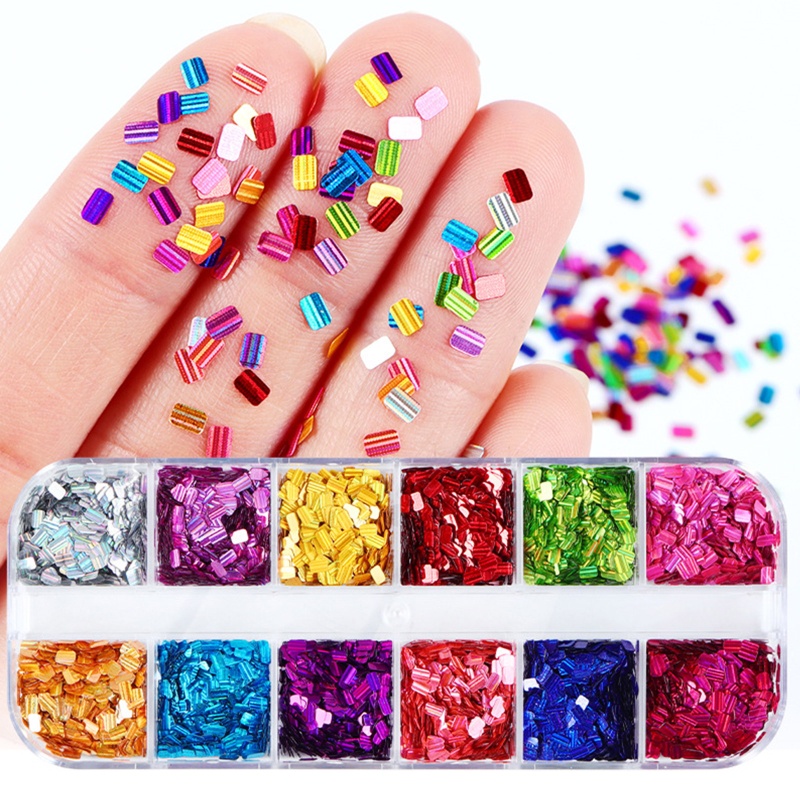 Hộp Sequin Lấp Lánh Trang Trí Móng Nghệ Thuật