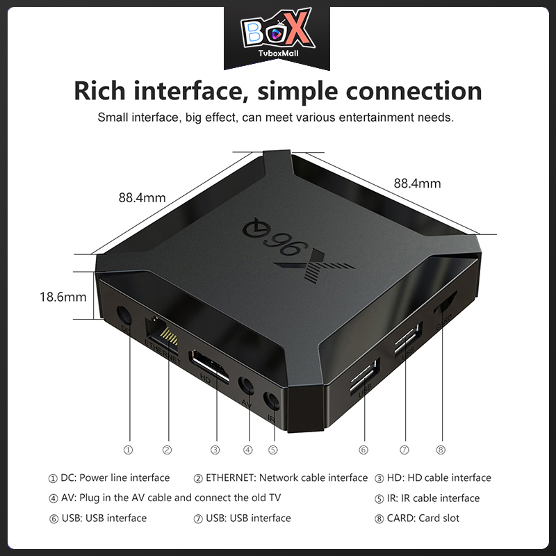 ANDROID Tv Box X96Q 4k Allwinner H313 Quad Core 2gb 16gb Youtbe Và Phụ Kiện