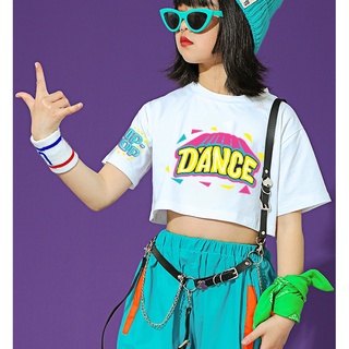 Đồ nhảy zumba trẻ em|Bộ dance hh xanh cam