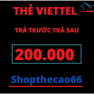 Thẻ cào viettel 200k nhanh