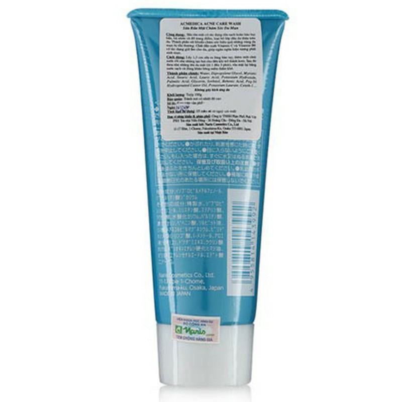 Sữa rửa mặt cho da mụn, da dầu, da dầu mụn Naris Nhật Bản Acmedica Acne Care 100g