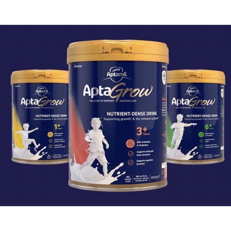 sữa aptamil apta Grow 1+, 6+ úc 900g date8/2022