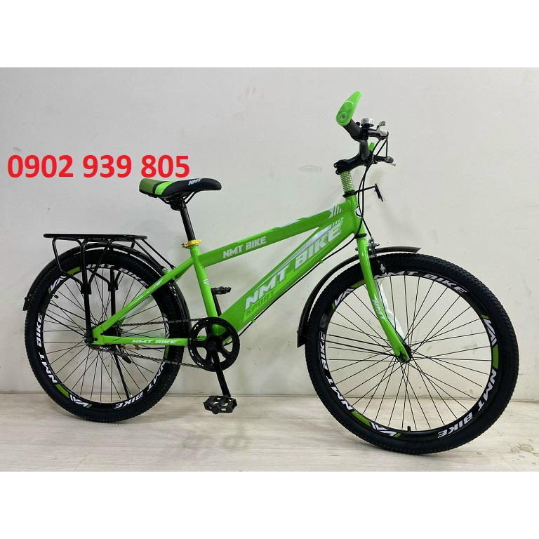 XE ĐẠP 24 inch thắng đùm 1 líp NMT cho học sinh cao 1m4-1m55 xe đạp giá tốt bền