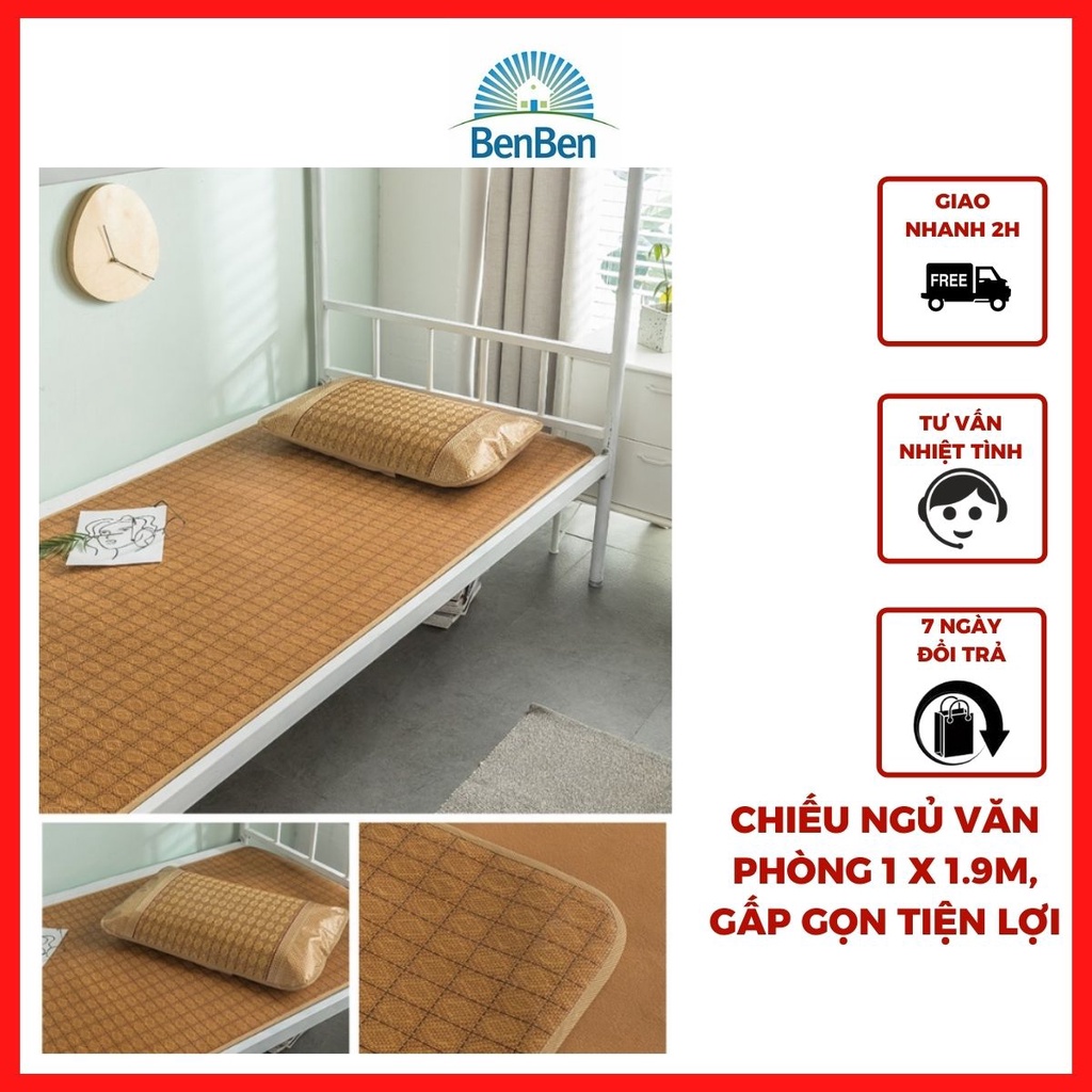 Chiếu văn phòng gấp gọn tiện lợi size 1x1.9m, thiết kế thoáng mát và dễ vệ sinh - Ben Ben - chiếu điều hòa, office mat