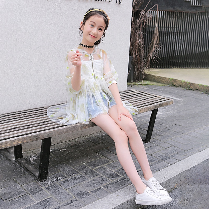 Áo Khoác Tuxedo Chống Nắng Thời Trang Cho Bé Gái