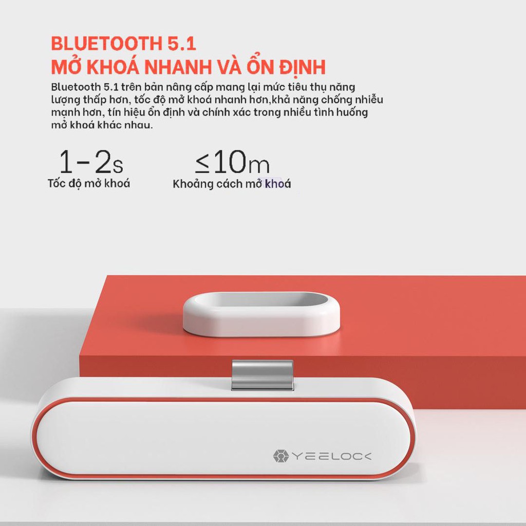 ✅Ổ khóa thông minh Xiaomi Yeelock. Khóa tủ kết nối bluetooth mở khóa qua điện thoại.