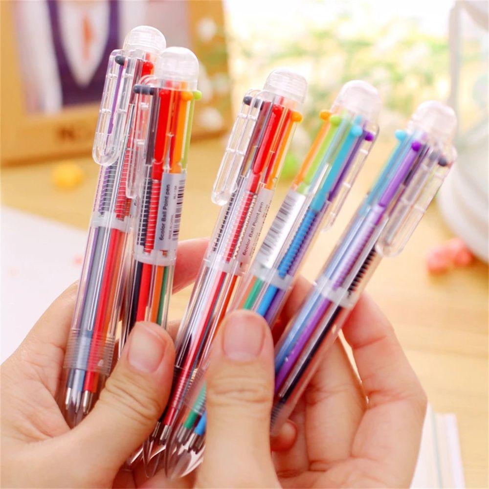 Bút Bi 0.7mm 6 Trong 1 6 Màu Sắc