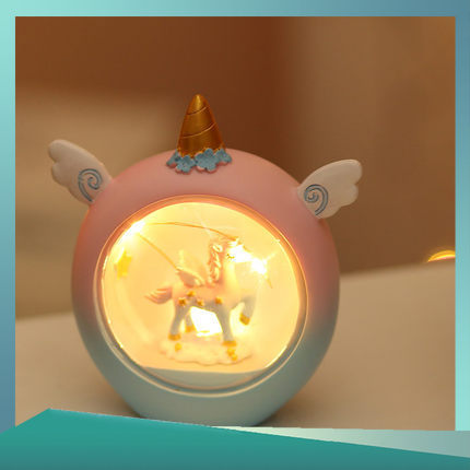 Đèn Ngủ Để Bàn Hình Kỳ Lân Đáng Yêu Cho Bé