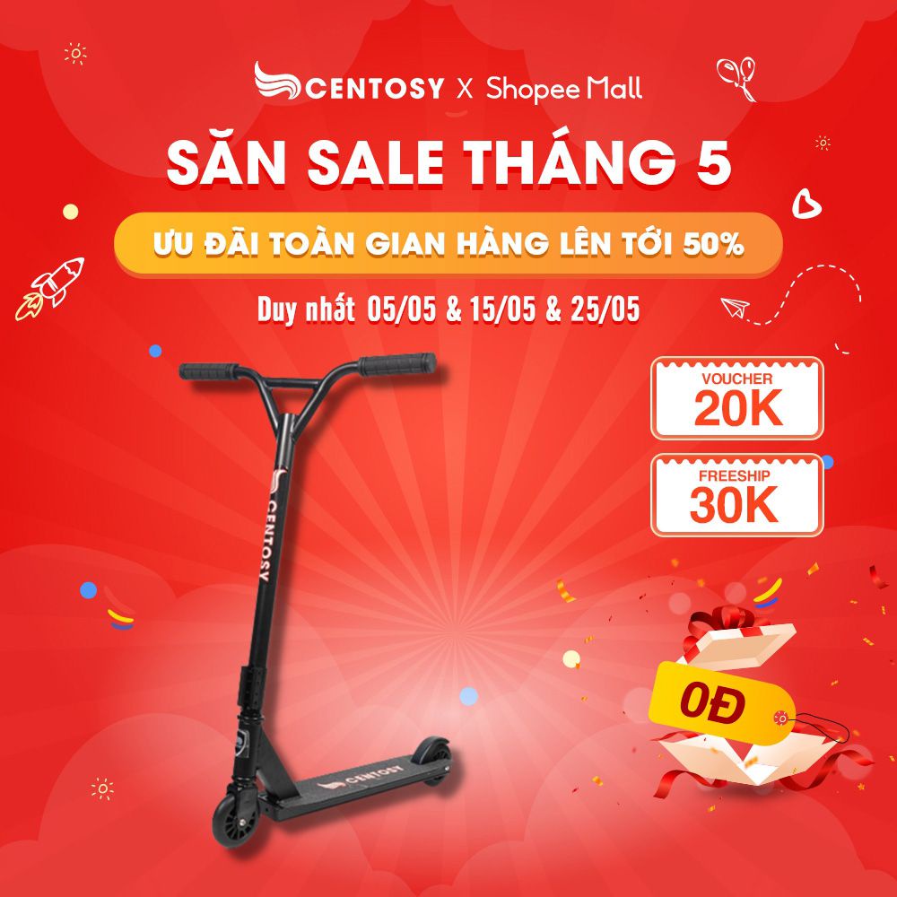 Xe Scooter Người Lớn Cao Cấp - Scooter Centosy S01 - Màu Sắc Nổi Bật, Gấp Gọn Tiện Lợi