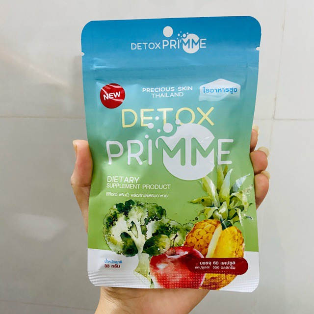 Detox Prime CHÍNH HÃNG Detox Thái Lan Giảm Mỡ Bụng 60 thumbnail
