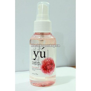 XỊT TẮM KHÔ YU HƯƠNG HOA CHAI 75ML