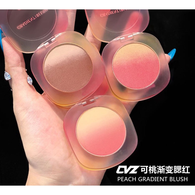 Phấn má trang điểm hồng pink 3 màu  dễ thương