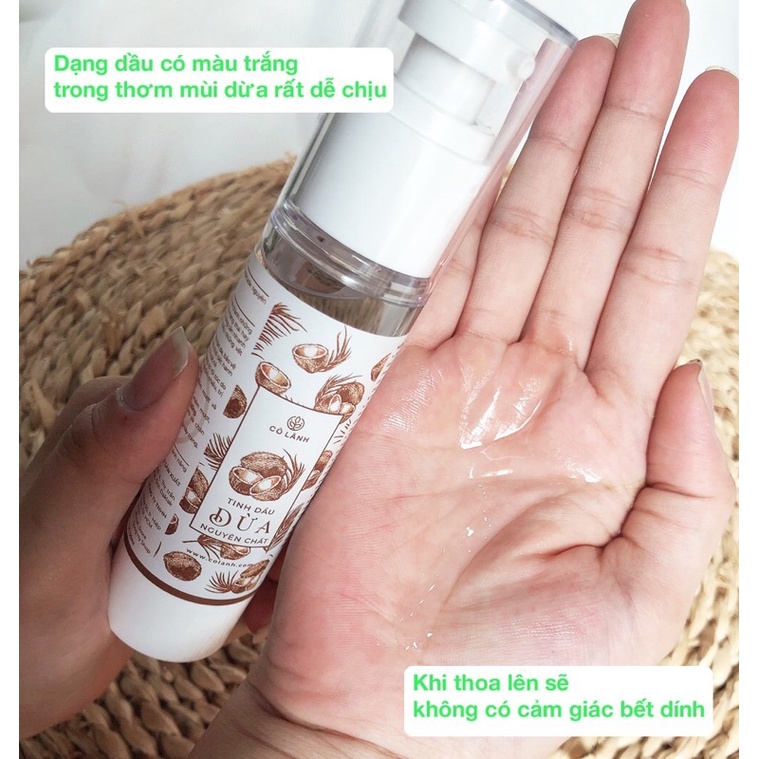 Tinh Dầu Dừa Cỏ Lành 50ml Chăm sóc da cho cả Mẹ và Bé