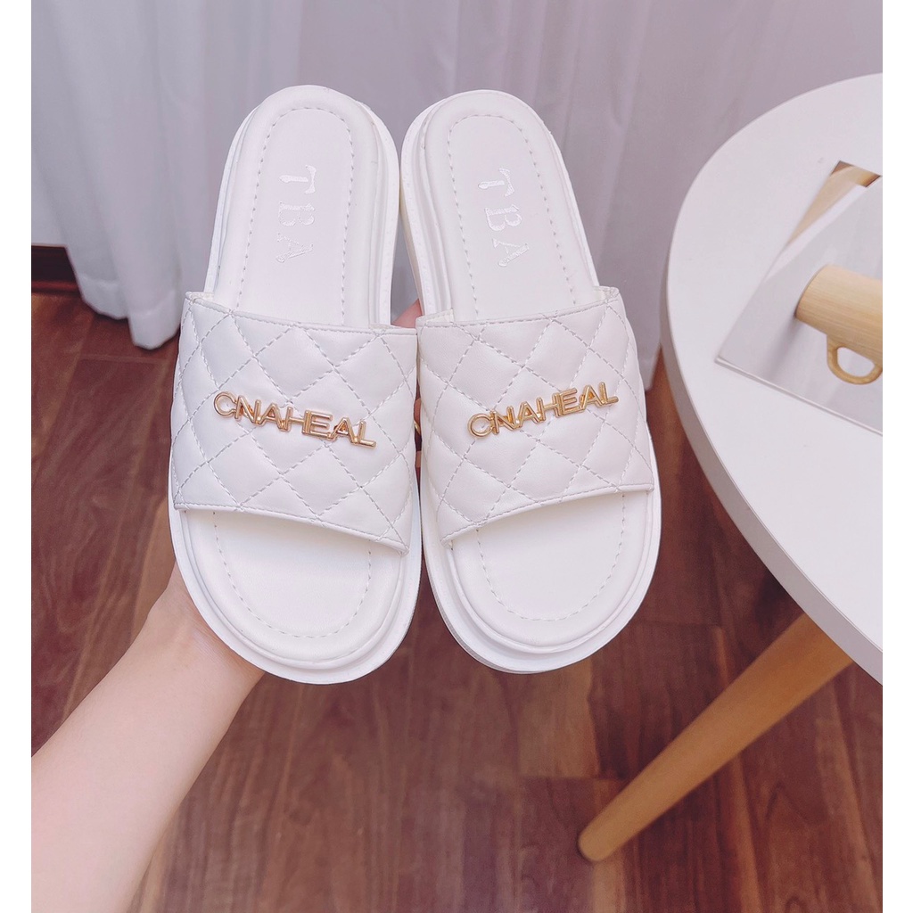 Dép nữ quai ngang đế bánh mì tôn dáng phong cách hàn quốc ulzzang hothit mã DCHANEL MINHTUYETSHOES