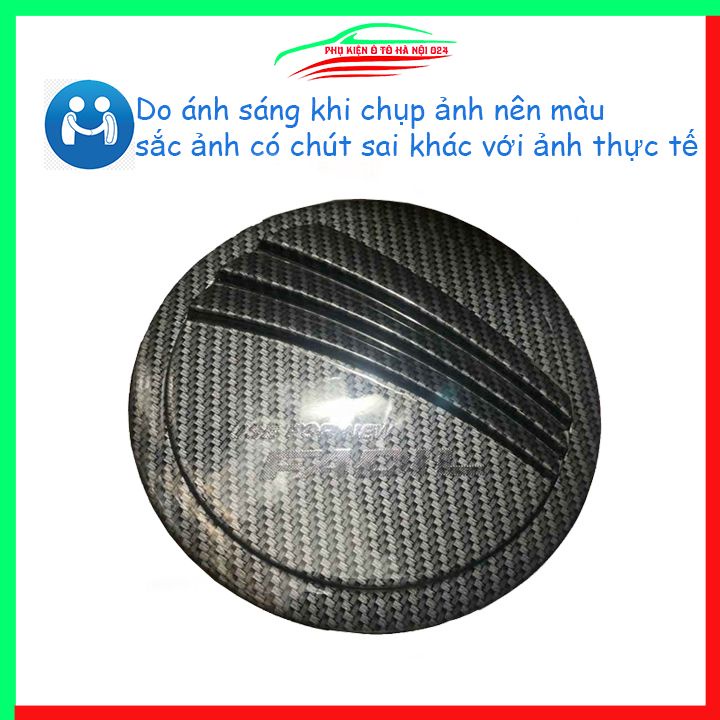 Ốp nắp xăng Fadil 2019-2023 vân cacbon bảo vệ chống trầy trang trí ô tô