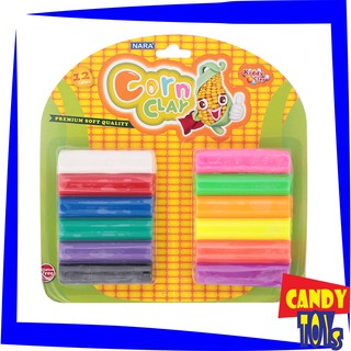 ĐẤT NẶN BỘT NGÔ KIDDY CLAY 12 MÀU 270G THÁI LAN
