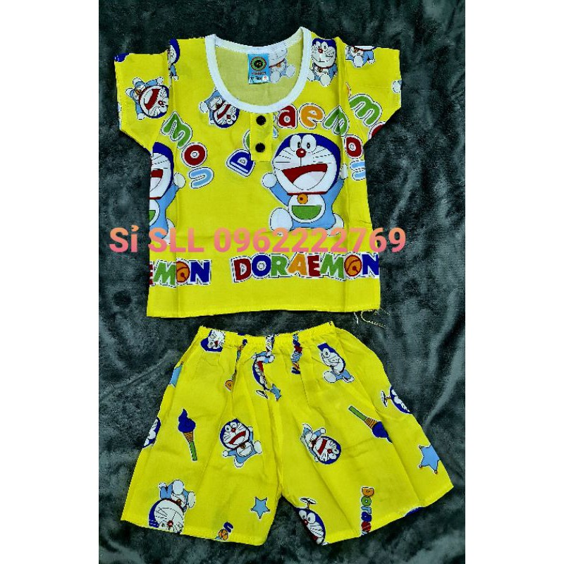 16-28kg Đồ Bộ Tôn Đùi Ngắn Tay Cực Mát Size Cực Đại Họa Tiết Doraemon/Snoopy cho bé Trai