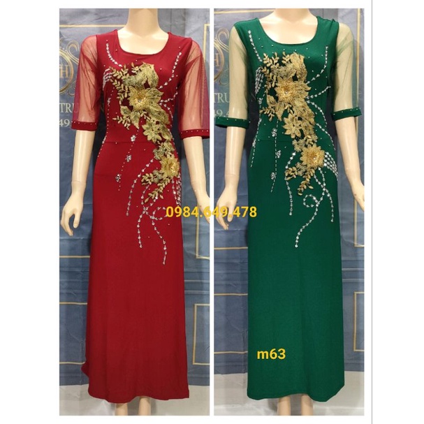 Đầm dạ hội trung niên sang trọng